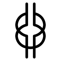 The classical Adinkra Nyansapo symbol — the wisdom knot.